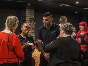 Kuremara Team Connecting with People in ConnectionFEST Networking Events-2